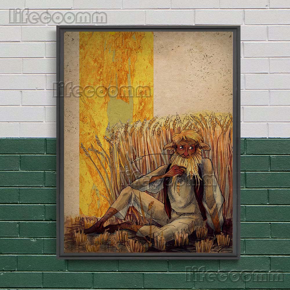 

Таинственное существо в славянской мифологии, винтажная настенная живопись на холсте Кикимора, Водяной, Леди Полдень, художественные постеры, декор без рамки 21*30cm No Frame