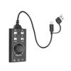 USB Sound Card External Stereo Sound Card with Volume Control USB To 3.5mm   Sound Adapter for PC Laptop Desktop Headset