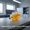 Metal Lubrication Distributor Block | Compact, Component, for Engraving Machine,