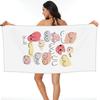 Boobs Beach Towel Soft Microfiber Quick Dry Absorbent Quick Towels For Bath