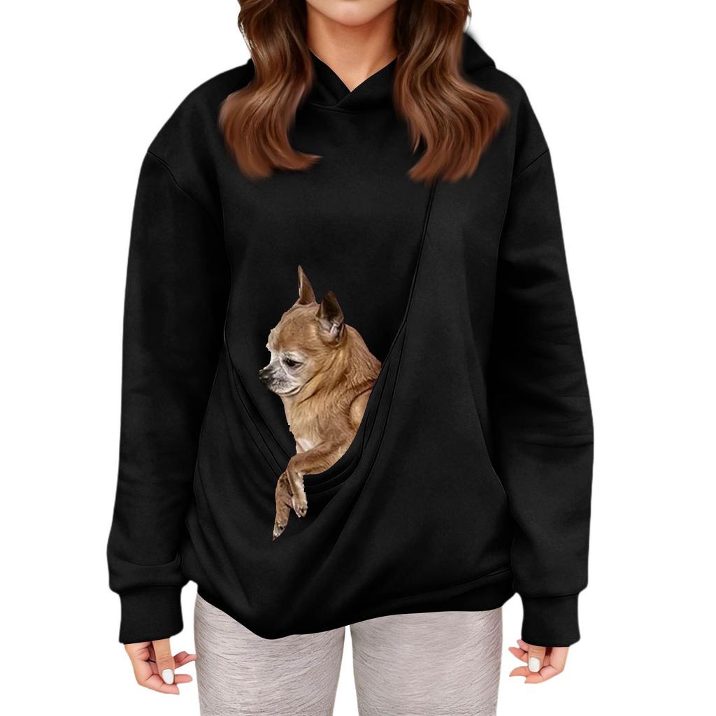 Women's Fashion Daily  Casual  Hoodie Long Sleeve Top