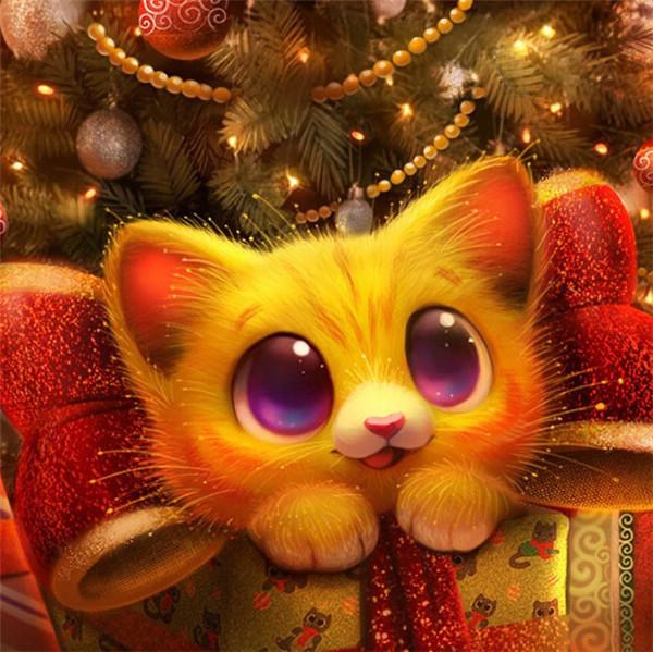 5D алмазные стразы картины кошка мультфильм алмазная вышивка набор крестиков собака мозаика черепаха ручной работы подарок искусство Full Round 30x30CM