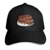 Spare Ribs Black Background Baseball Cap Quick Dry Performance Cotton Twill Breathable Contrast Two Tone Brim