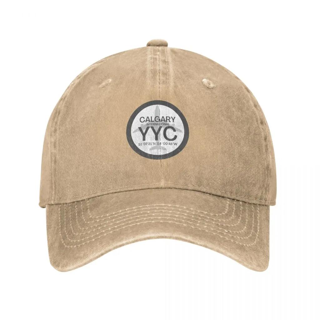 Calgary YYC Calgary International Airport Baseball Cap Beach Outing Icon Brand Man cap Golf Men Womens