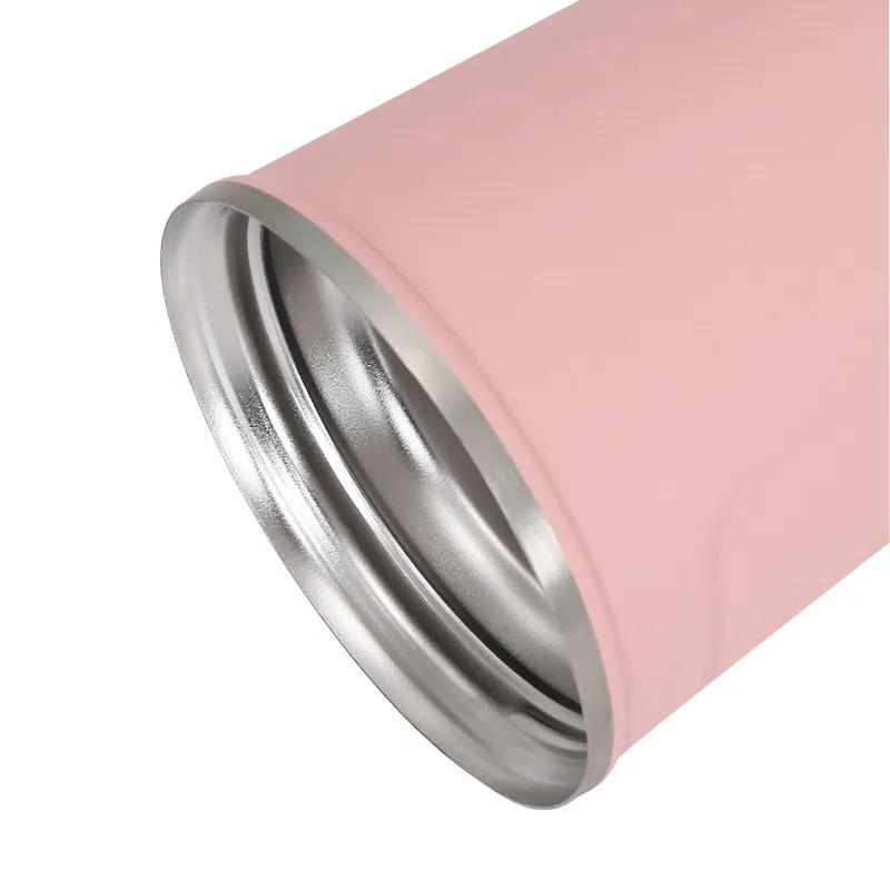 500ml Coffee Cup Stainless Steel Doublelayer Insulated Cup Cold Insulated Ice Cream Cup Reusable Portable Water Cup Gift Cup Customizable LOGO Ya985