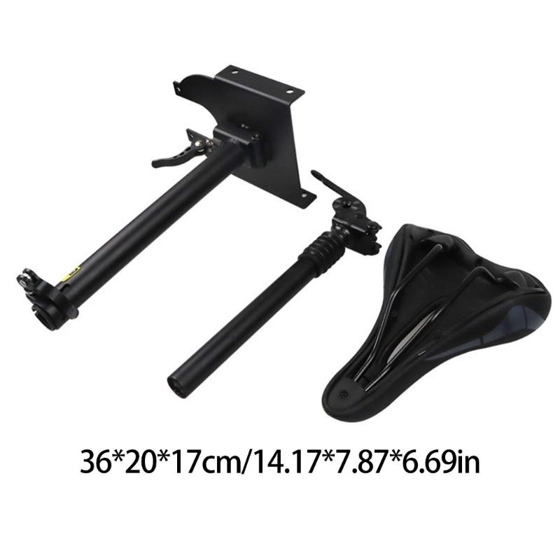 Quick Installation Shock Absorption Spring Cushioned Suspension Scooter Seat For M365 With High Durability Leather Pad