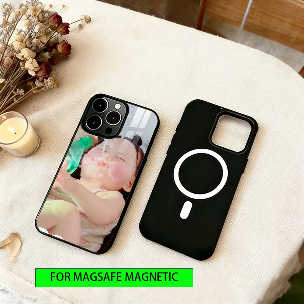 

Adorable Human Cub Phone Case For iPhone17,16,15,14,13,12,11 Plus,Pro Magnetic with Magsafe Wireless Charging iPhone14