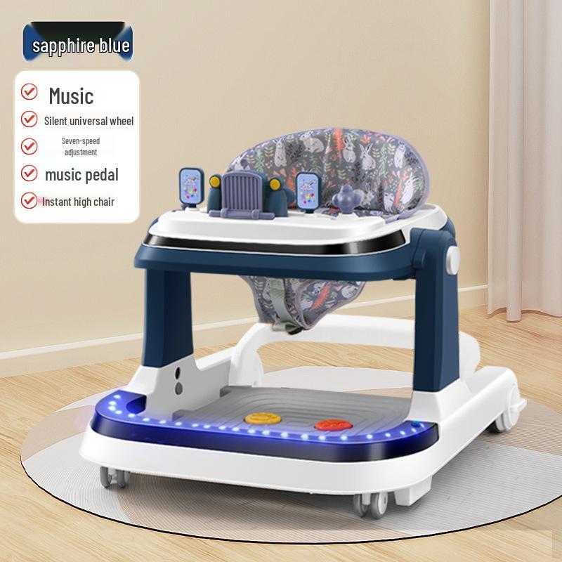 Rechargeable Remote-Controlled Baby Walker Car with Anti-Rollover Safety