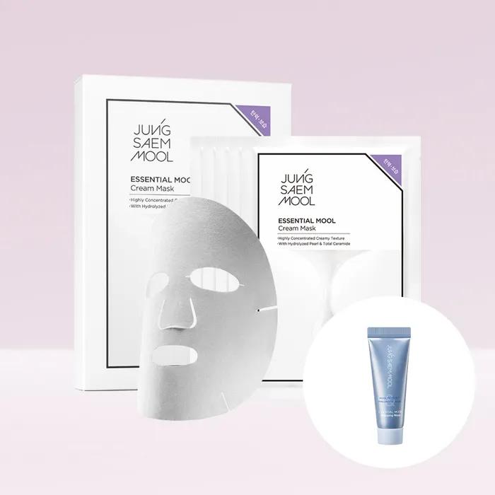 [Exclusive] Jung Saem Mool Essential Water Cream Mask Set (5-Pack) (Free Gift: 15ml Deep Cleansing Foam)