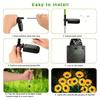 LED Solar Sunflower Lights Waterproof Lamp Ground Outdoor Lawn Light For Courtyard Garden Stake Yard Holiday Decoration
