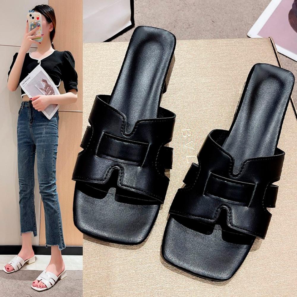 Sommer Hausschuhe Frauen Flache Luxus Outdoor Strand Flip-Flops Weibliche Sandalen Trend Marke Design Slides Schuhe Frau Große Größe 43