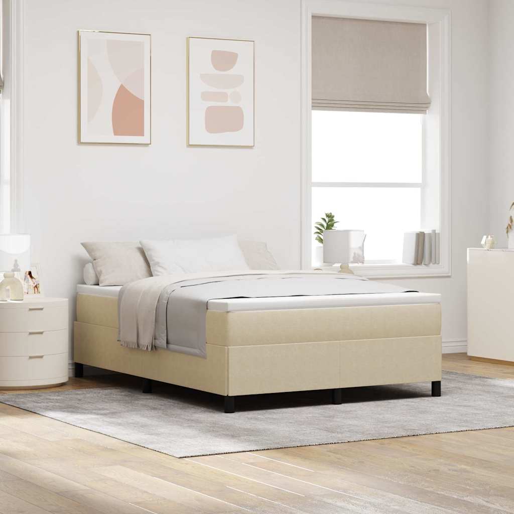 Box Spring Bed Gray Green 160 x 200 cm Cord Fabric