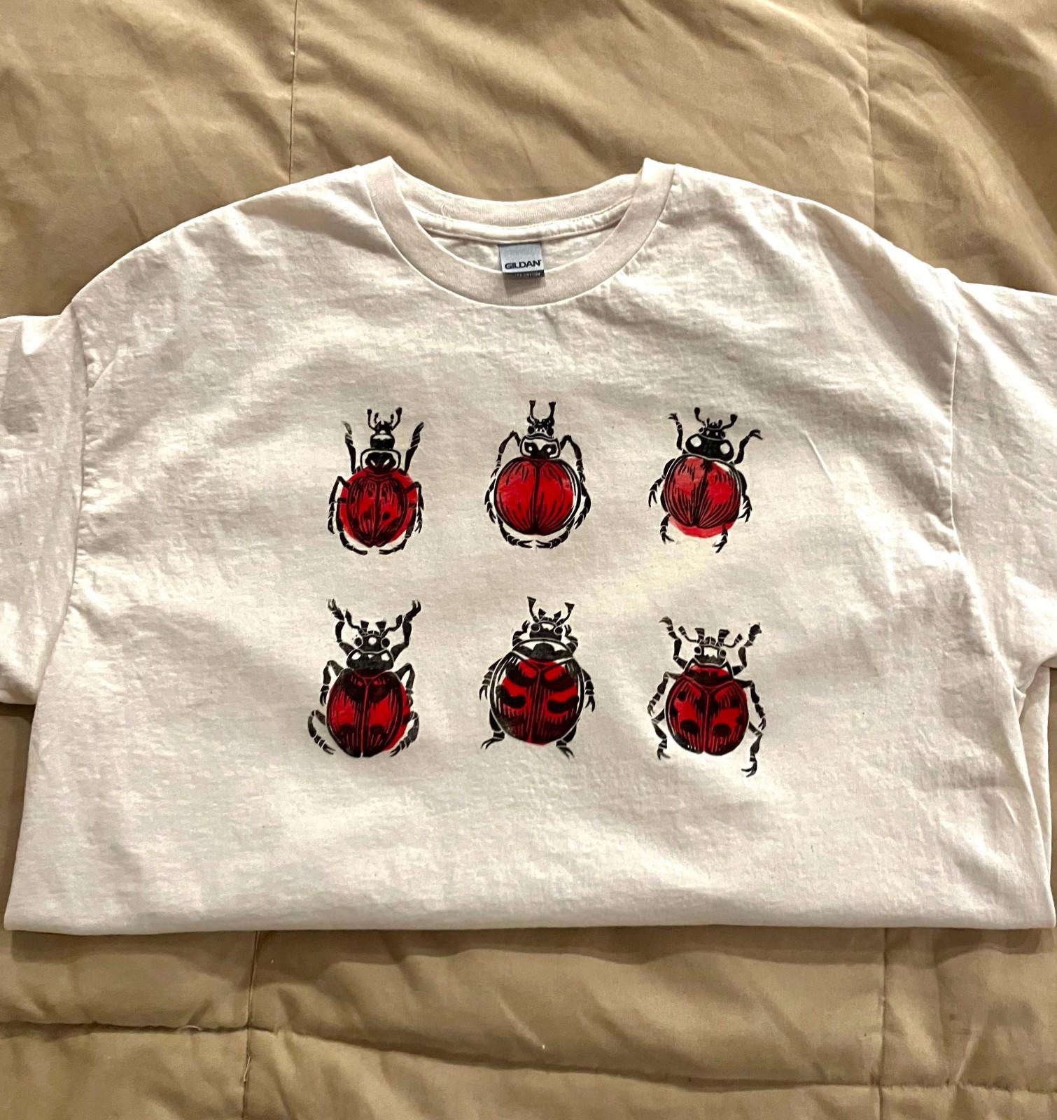 Red Ladybug Print Unisex T-shirt S-5XL XXL