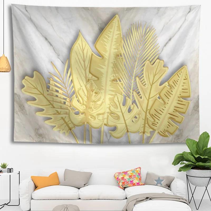 Custom High Quality Palm Leaf Hanging Tapestry Home Party Decoration Tapestries Photo Background Cloth Table Cloth Wall Tapes