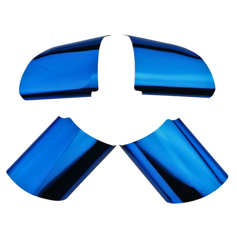 FOAL BURNING 4 teile/satz Edelstahl Auto Lenkrad Dekoration Abdeckung Trim Auto Styling Für Ford Focus 2 MK2