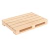 10pcs Skid Resistance Mini Pallet Coasters Rectangle Drink Coasters Wooden Coasters  For Office