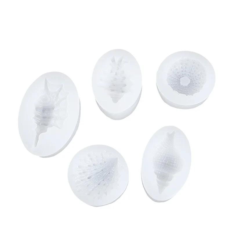 Handmade Molds Ocean Wind Shell Conch Mold DIY Baking Mold Chocolate Biscuit Cake Silicone Molds Accessories Baking Small Tools