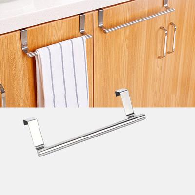 Stainless Steel Towel Racks Holder Kitchen Cabinet Door Towel Rack Hanging Holder Bathroom Shelf Rack
