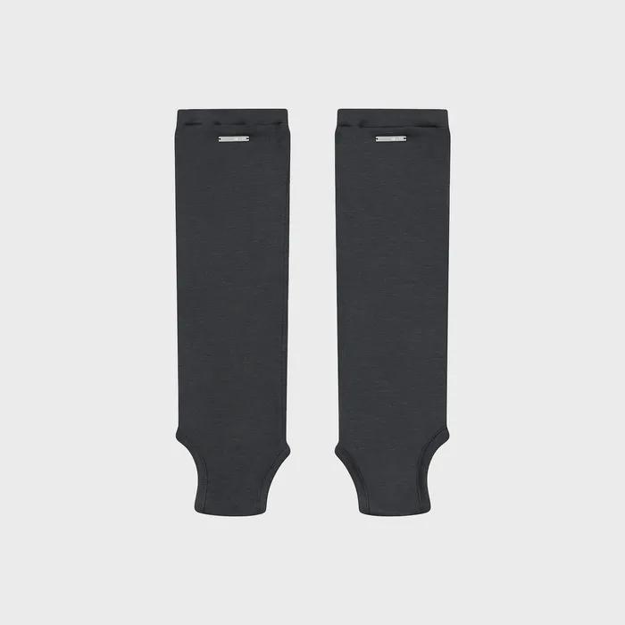 Open toe sheer knee socks CHARCOAL