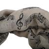 Fashion Stylish Thin Section Printed Musical Notes Chiffon Scarf Shawl Air Conditioner Shawl