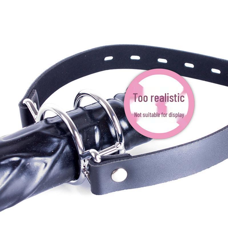 Aisle Adult Erotic Double Set Metal Gag with Round Mouth Plug for Women