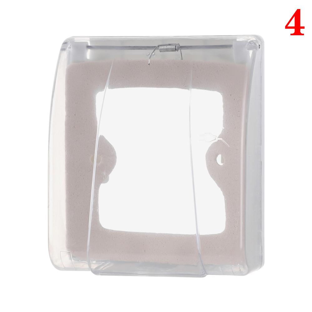 Transparent 86 Type Switch protective Cover Switch Splash Box Power Outlet Box Socket Waterproof Box For Kitchen Toilet Bathroom
