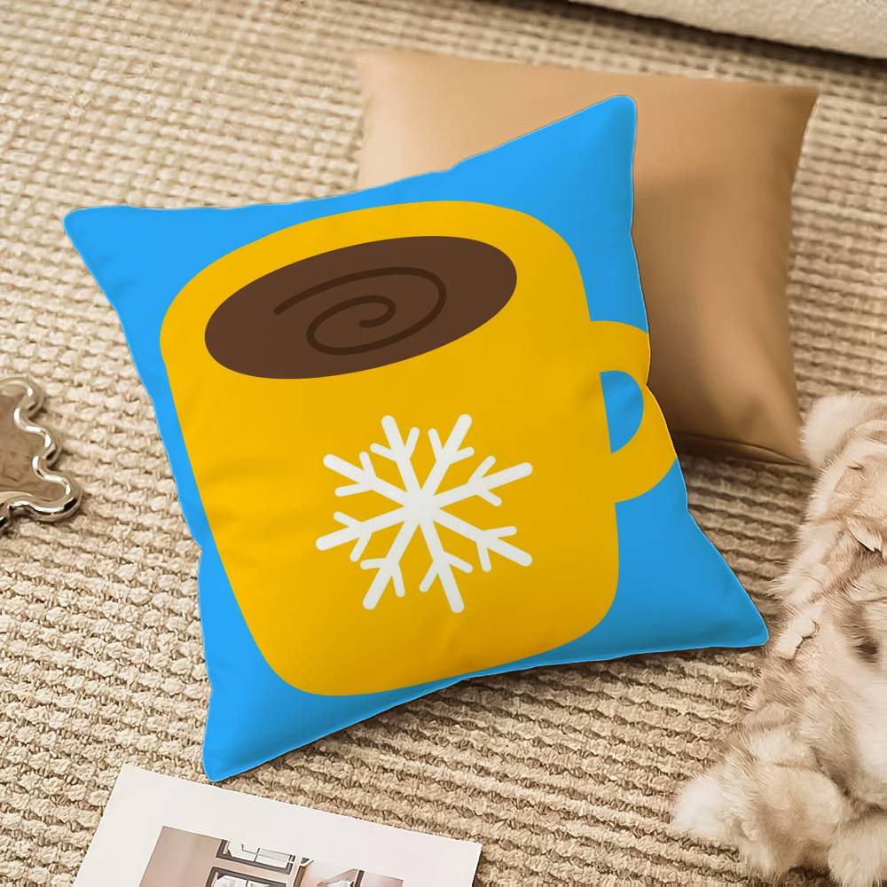 

Christmas Pillow Case Anti-dustmite Invisible zipper Sofa Bed 12x12Inch
