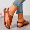 Ladies Shoes 2025 New Women's Sandals Open Toe Casual Sandals Women Rivet Elastic Band Flat Heel Soft Bottom Shoes Female