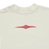 Bluetail BuTTon DeTail WhiTe T shirT azh2Ts01wT