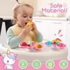Handspinner Baby Badespielzeug 0 mit Saugnapf Spielzeug 3er Set (Einhorn Pink)