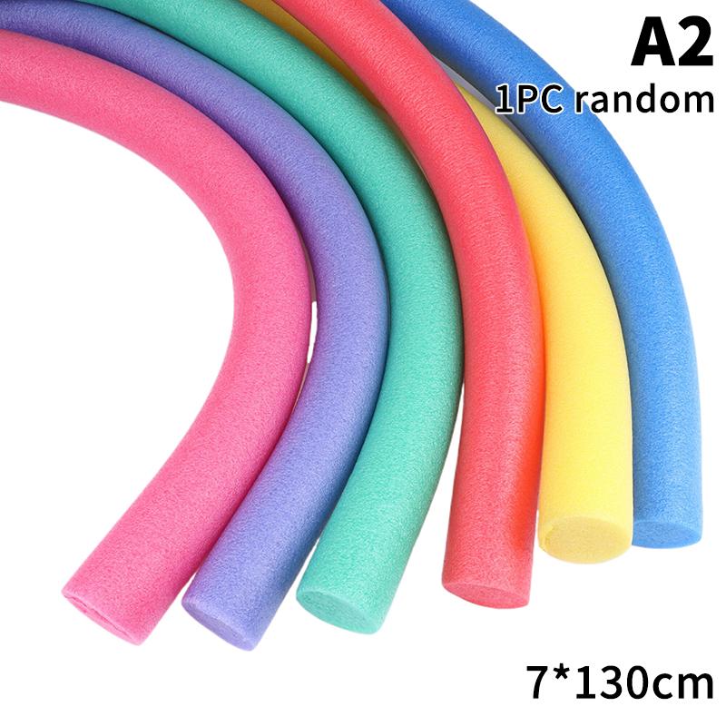 1Pc Random Color Swimming Pool Foam Noodle Float Aid Swim Noodles Ring Buoyancy Stick For Swim Aid Training Beginners