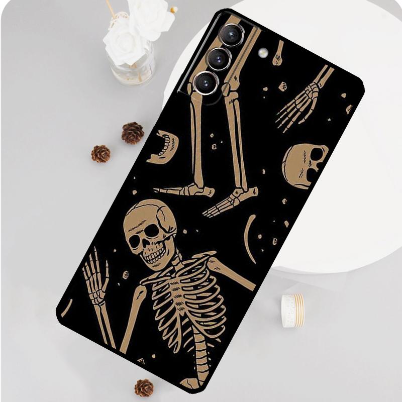 

Trippy Skeleton Phone Case For Samsung Galaxy S24 S26 Ultra S20 S21 S22 S23 S25 Plus S10 S25 FE Funda Cover For Galaxy S10