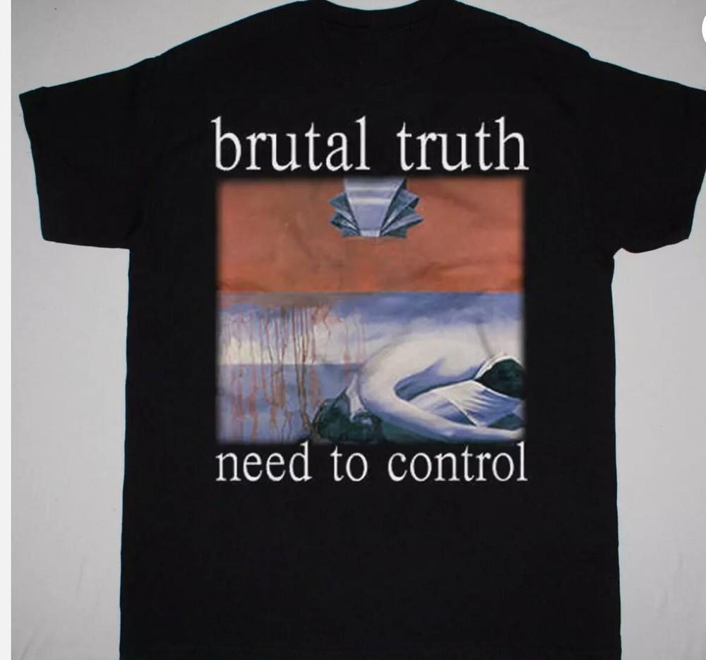 

BRUTAL TRUTH Нужно Контролировать Футболка с Коротким Рукавом Черная Все Размеры S