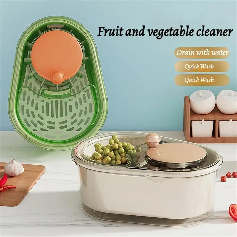 Multifunctional Large Capacity Hand-cranked Fruit and Vegetable Washer Kitchen Vegetable Fruit and Vegetable Household Fruit Artifact