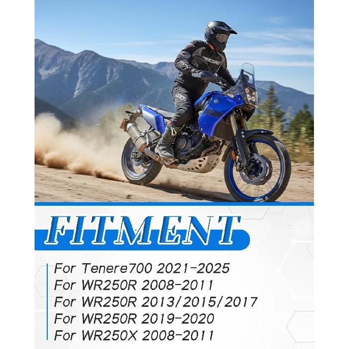 

Motorcycle Foot Peg Bracket for Tenere700 2021-2025, Aluminum Footrest Bracket for WR250R 2008-2011/2013/2015/2017/2019-2020, WR250X 2008-2011