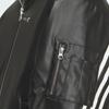 Adidas Originals FW24 PU Jacket Series Fashion Logo Jachetă sport din piele artificială Jachete pentru bărbați Negru JL7556