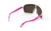 Rudy Project SPINSHIELD Sportsonnenbrille in Weiß Rosa Rot Fluo/Multi-Laser (SP723858-0004)