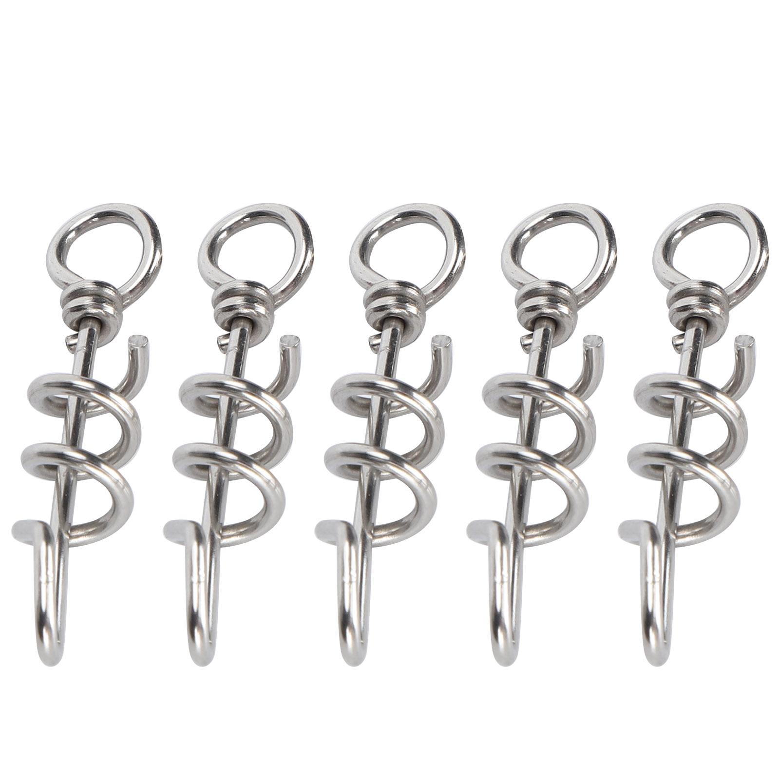 5 Pcs Bird Parrots Foot Ring Buckle Stainless Steel Foot Ring for Small Medium Birds S 8.9 X 1.5in