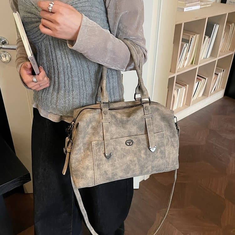 Retro old tote bag women's messenger bag