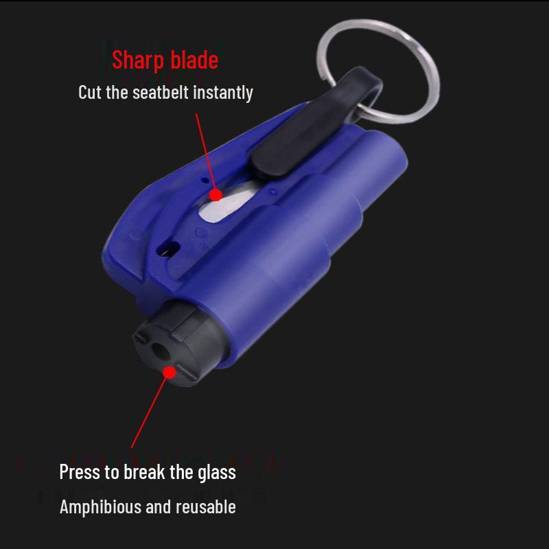 Portable Mini Car Safety Hammer Keychain - Emergency Window Breaker & Escape Tool, Easy to Store & Carry