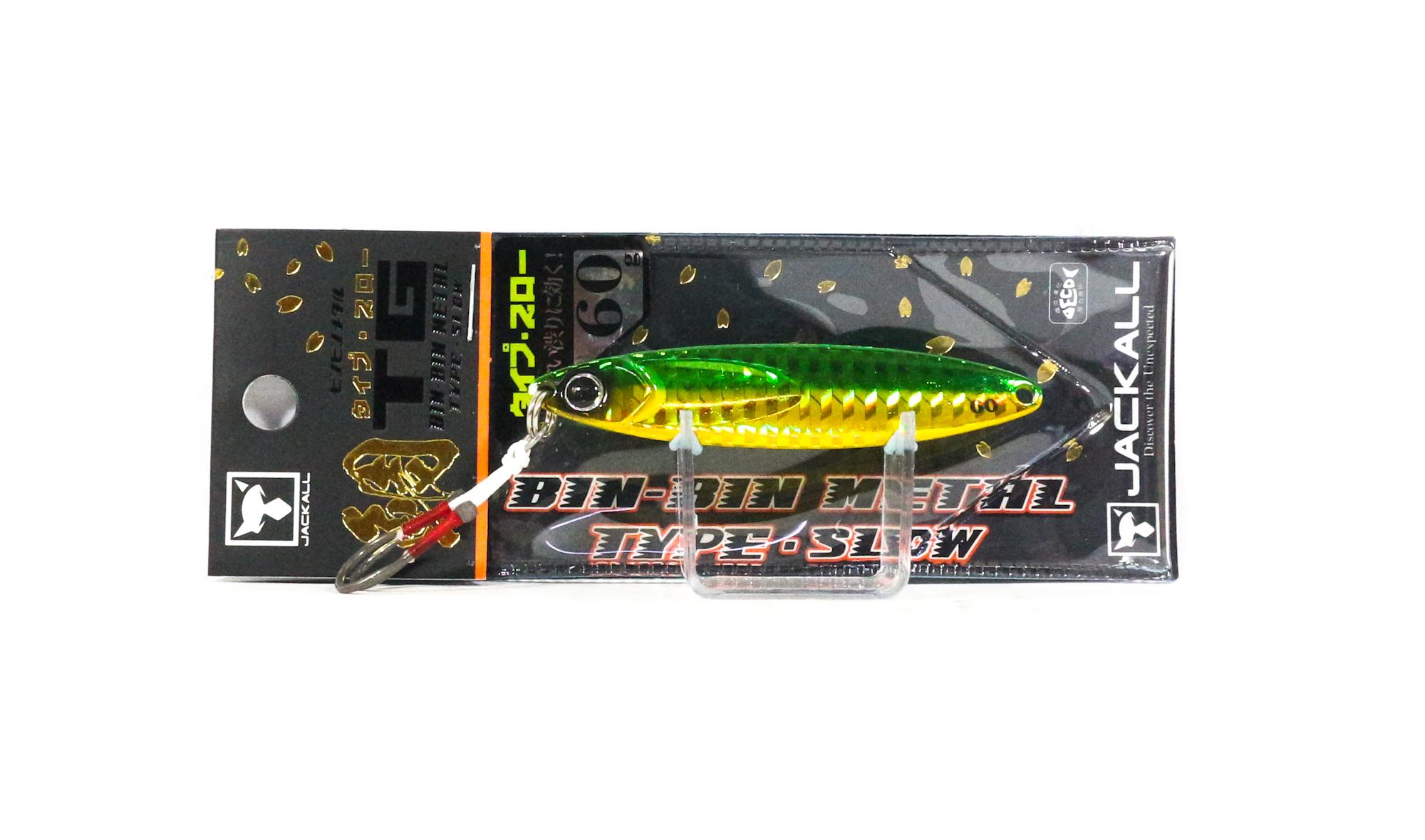 

Jackall Metal Jig Bin Bin TG Тип Медленный вольфрам 60 грамм Зеленое золото (9804)