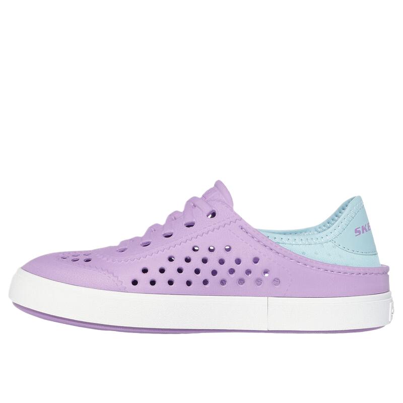 Skechers Kids Foamies Breezy Steps Comfortable Fashionable Versatile Simple Non-Slip Shock Absorbing Low-Top Sandals Kids sandals Purple 308201L-LVAQ 28.5