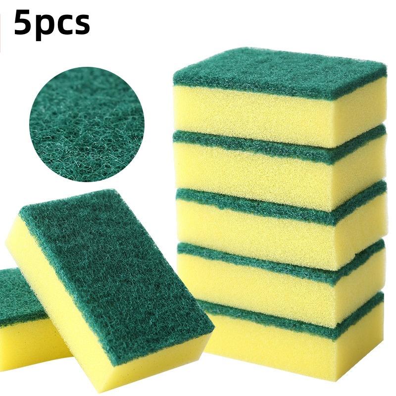 5/10/20 Pcs Double-sided Cleaning Dishwashing Sponge Household Scouring Pad Kitchen Wipe Dish Cleaning Brush Sponges