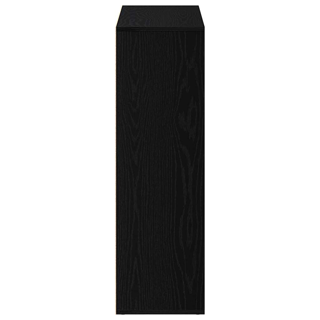 Bookshelf Oak Black 98 x 29 x 97.5 cm Engineered Wood