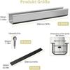 Panel Mounting Brackets, 6 Pieces 200mm Short Aluminum Mounting Rail Include M5.5 * 30mm Screws + Rubber Pads - DD