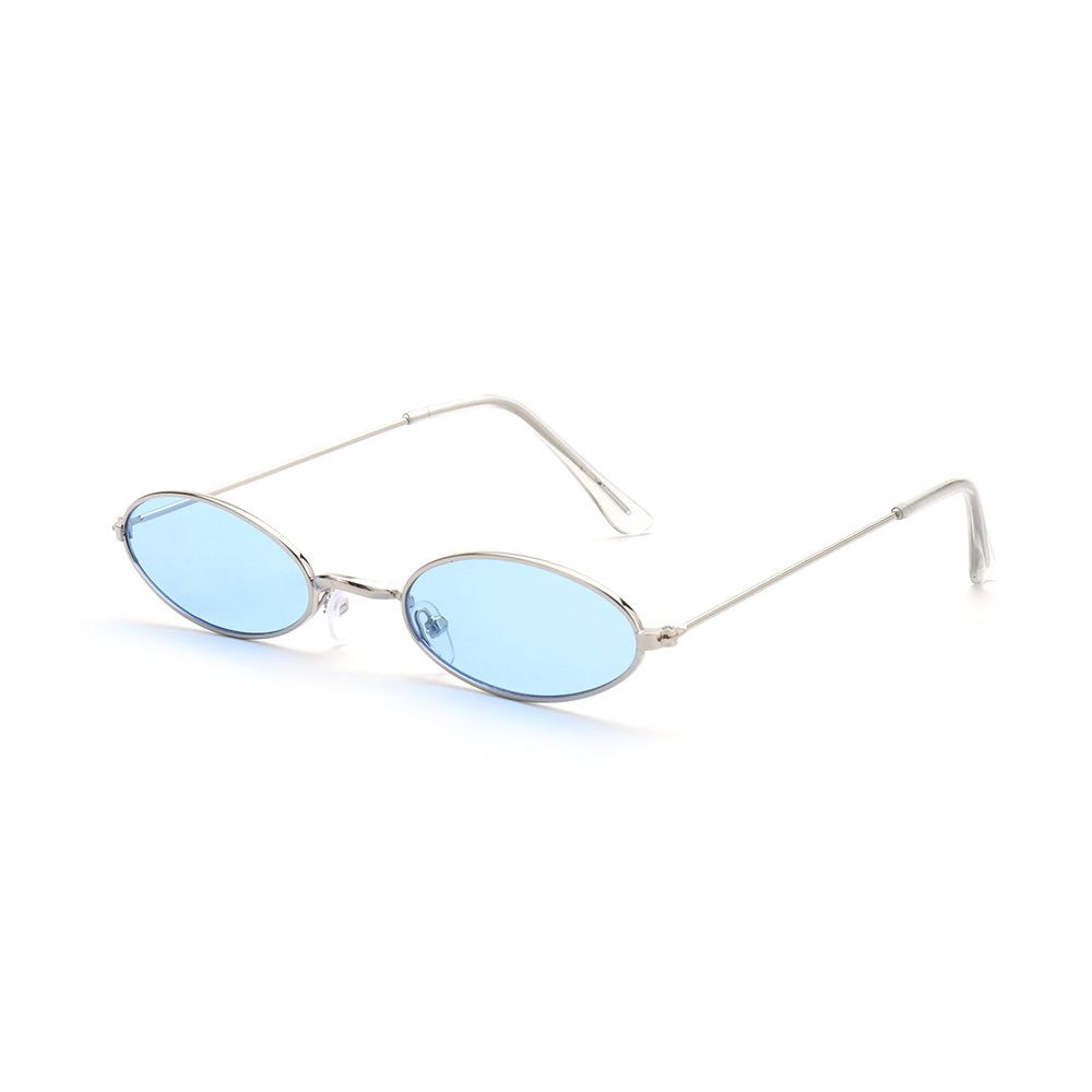 1PC Women Vintage Narrow Box Sunglasses Fashion Cat Eye Oval Small Frame Sun Glasses UV400 Street Summer Decoration Eyewear
