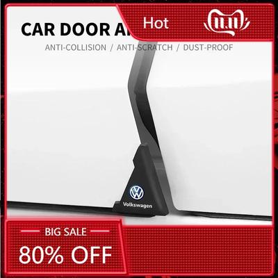 2025 Hot 2Pcs Car Door Corner Cover Bumper Anti-scratch Protector For Volkswagen Golf Polo Tiguan Passat Jetta Touran TSI TDI R3