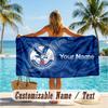 Custom Text Beach Towel, Soft Absorbent Swimming Multi-use TowelCrystal Palace