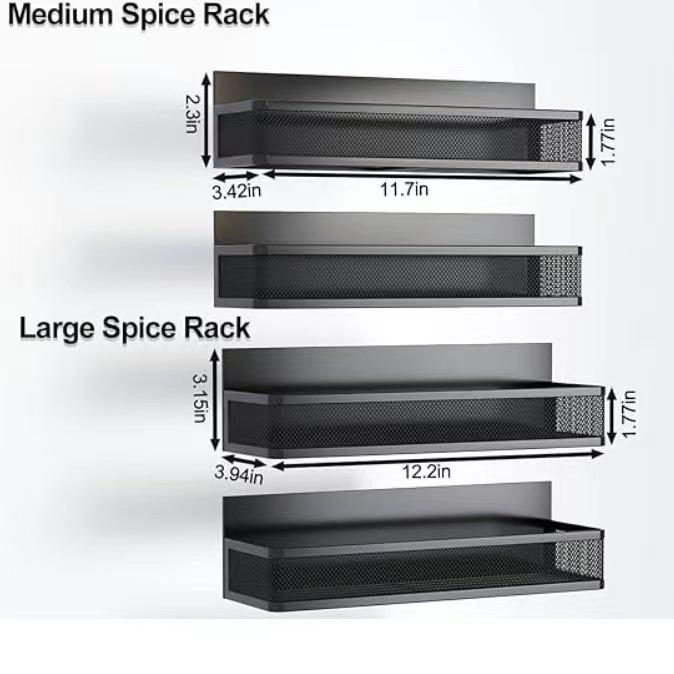 Magnetic Wall-Mounted Kitchen Spice Rack