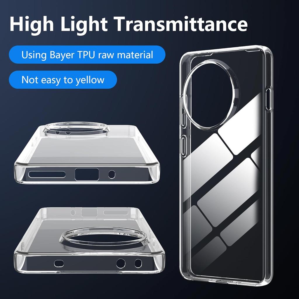 For OnePlus 13R 5G Case Anti-Fingerprint Crystal Clear TPU Phone Cover